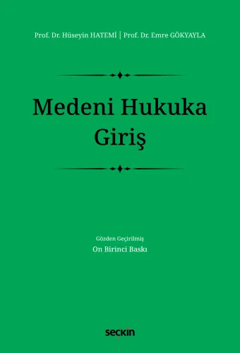 Medeni Hukuka Giriş Hüseyin Hatemi