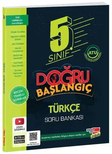 Dikkat Atölyesi Yayınları 5. Sınıf Türkçe Doğru Başlangıç Soru Bankası Çözümlü