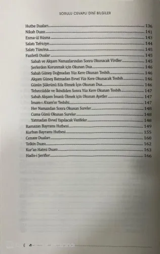 Sorulu Cevaplı Dini Bilgiler