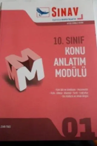 10. Sınıf Konu Anlatım Modülü 01