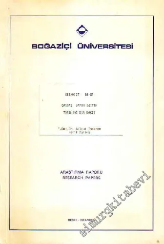 Çağdaş Japon Eğitim Tarihine Bir Bakış -