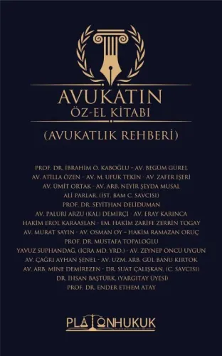 AVUKATIN ÖZ-EL KİTABI (AVUKATLIK REHBERİ)