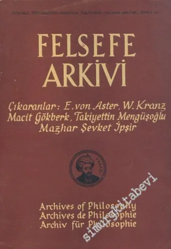Felsefe Arkivi: Leibniz Özel Sayısı - Sayı: 2  2     1947