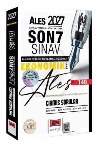 Yargı ALES Sayısal Sözel Yetenek Son 7 Sınav Çıkmış Sorular (Ekonomik 