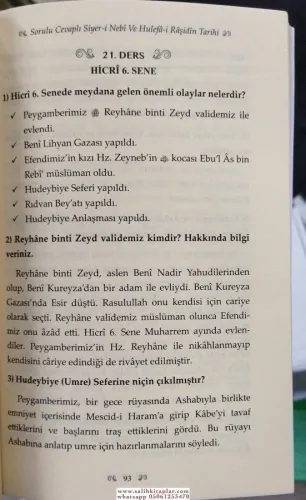 Sorulu Cevaplı Siyeri Nebi ve Hulefai Raşidin Tarihi İslamzade Ahmet Y