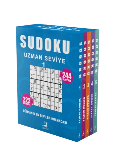 Sudoku Uzman Seviye 5 Kitap Set (1-2-3-4-5)