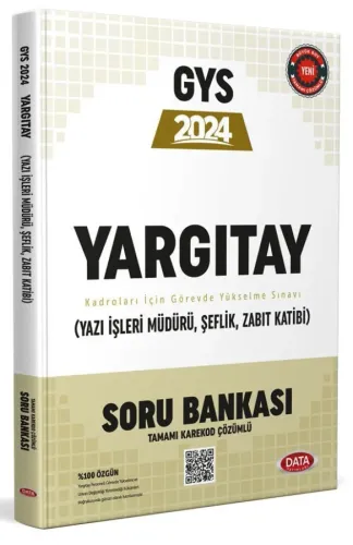 Data Yayınları 2024 Yargıtay GYS Soru Bankası
