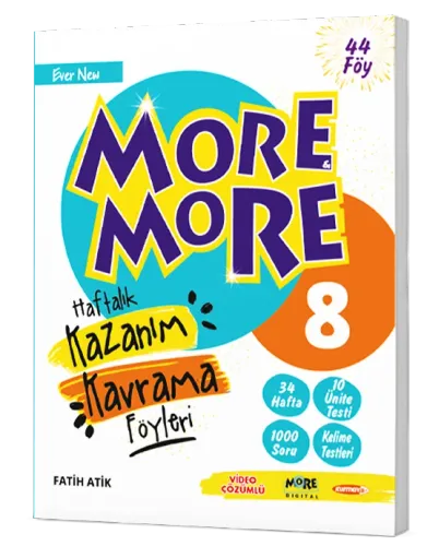 More More 8. Sınıf Haftalık Kazanım Kavrama Föyleri