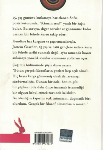Sofie'nin Dünyası Jostein Gaarder Pan Yayıncılık %39 indirimli