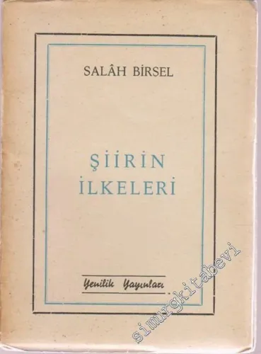 Şiirin İlkeleri -        1954
