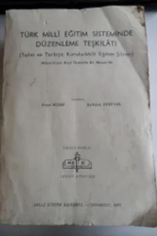 Türk Milli Eğitim Sisteminde Düzenleme Teşkilatı