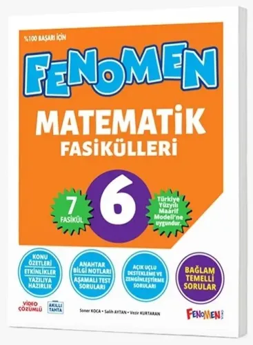 Fenomen Okul Yayınları 6. Sınıf Matematik Fenomen Maarif Modeli 7 Fasi