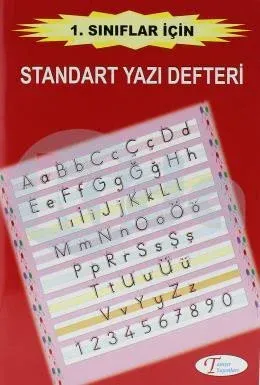 TANIŞIR KIRMIZI DİK ÇİZGİLİ STANDART YAZI DEFTERİ Küçük Boy
