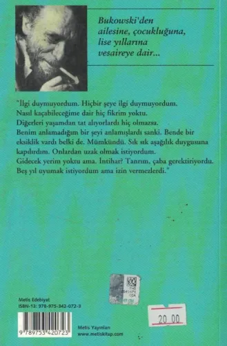 Ekmek Arası Charles Bukowski Metis Yayınları %40 indirimli