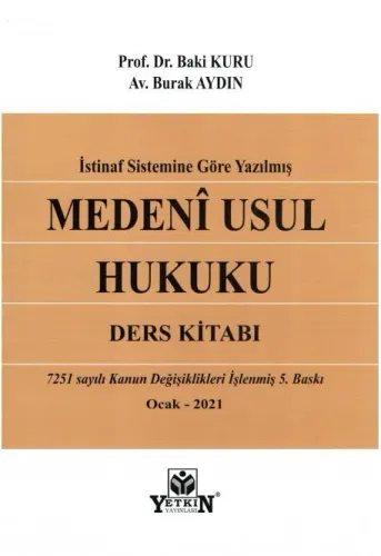 Medeni Usul Hukuku Ders Kitabı
