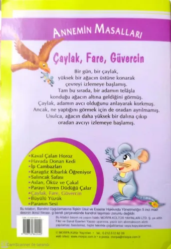 Annemin Masalları:Çaylak,Fare,Güvercin Gülsüm Cengiz Morpa %44 indirim