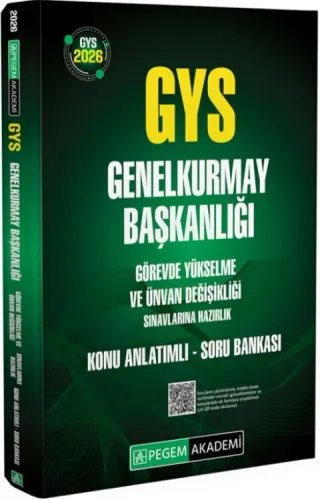 Pegem Yayınları 2026 GYS Genelkurmay Başkanlığı Konu Anlatımlı Soru Bankası