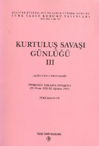 Kurtuluş Savaşı Günlüğü-III