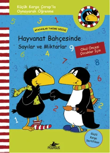 Küçük Karga Çorap'la Hayvanat Bahçesinde Sayılar ve Miktarlar (Ciltli)