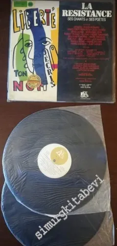 33 LP PLAK VINYL: La Résistance, ses Chants et ses Poètes: Liberté, j'écris ton nom, 2xVinyl, SET -