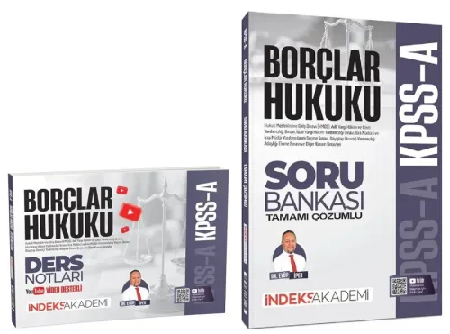 İndeks Akademi 2027 KPSS A Grubu Borçlar Hukuku Video Ders Notları ve 