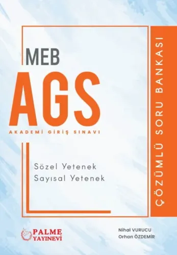 Palme Yayınları MEB AGS Sözel Yetenek Sayısal Yetenek Soru Bankası