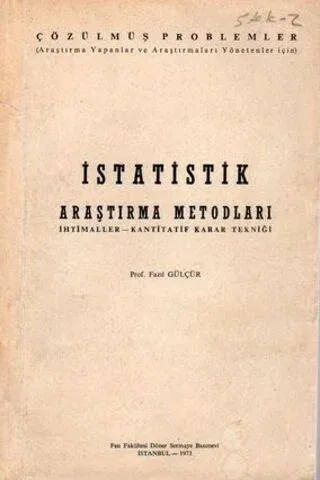 İstatistik Araştırma Metodları