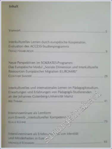 Faszination und Realität der Interkulturellen : Evaluationen zum Europ