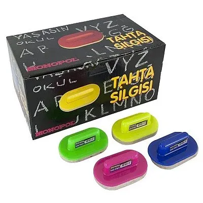 MONOPOL TAHTA SİLGİSİ PLASTİK SAPLI
