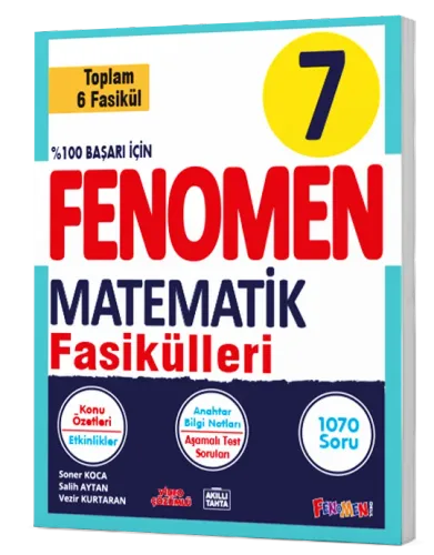 Fenomen Yayınları 7.Sınıf Matematik Fasikül Seti (1-2-3-4-5-6. Sayılar