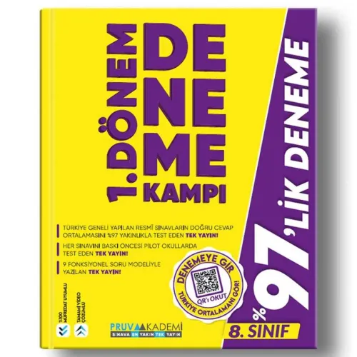 Pruva Akademi 8. Sınıf 1.Dönem Deneme Kampı