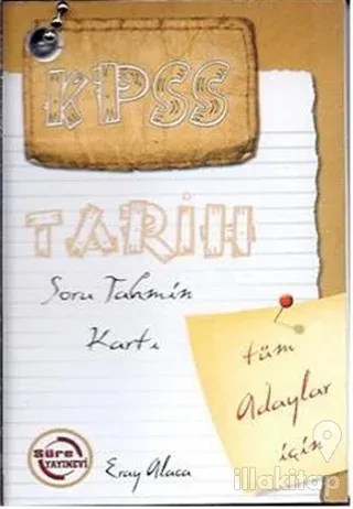 KPSS Tarih Soru Tahmin Kartı