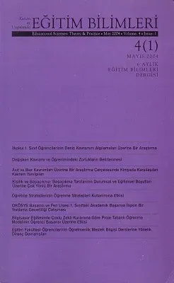 Kuram ve Uygulamada Eğitim Bilimleri Dergisi 4/1 Mayıs 2004