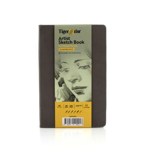 Tigertint Eskiz Defteri Sert Kapak 140gr. A5 80yp. Gri N:100140501