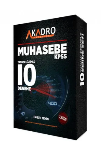 A Kadro Yayınları KPSS A Grubu Muhasebe 10 Deneme Çözümlü