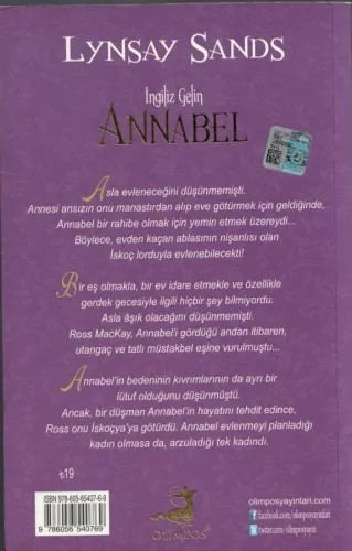 İngiliz Gelin Annabel Lynsay Sands Olimpos Yayınları %44 indirimli