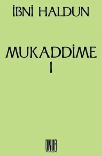 Mukaddime Cilt: 1