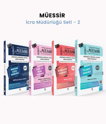 Müessir İcra Müdürlüğü Sınavına Hazırlık Set -2