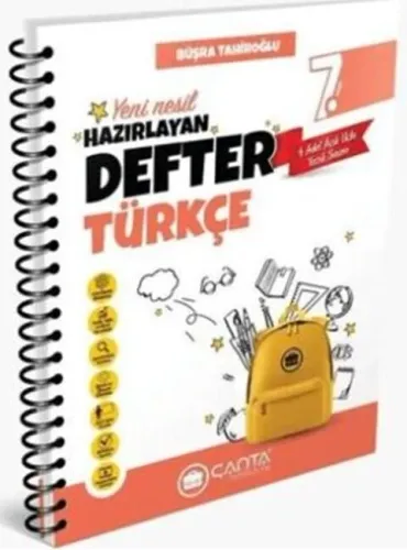 Çanta Yayınları 7. Sınıf Türkçe Hazırlayan Defter