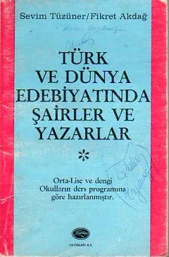 Türk Ve Dünya Edebiyatında Şairler Ve Yazarlar