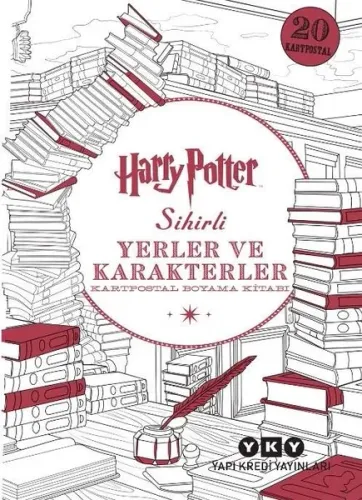 Harry Potter Sihirli Yerler ve Karakterler; Kartpostal Boyama Kitabı