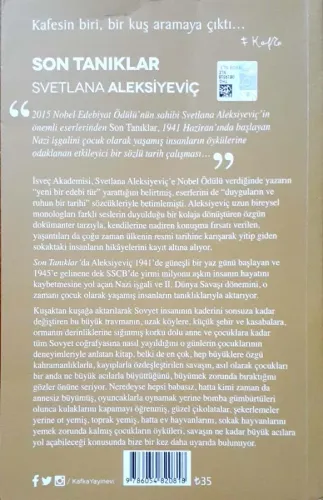 Son Tanıklar Svetlana Aleksiyeviç Kafka