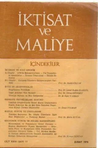 İktisat Ve Maliye 1978/11