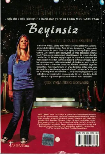 Beyinsiz Meg Cabot Artemis Yayınları %55 indirimli