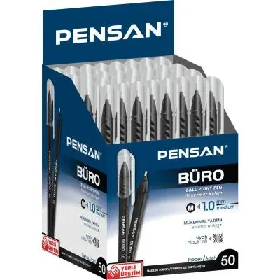 Pensan Büro Tükenmez Kalem 50'li Siyah