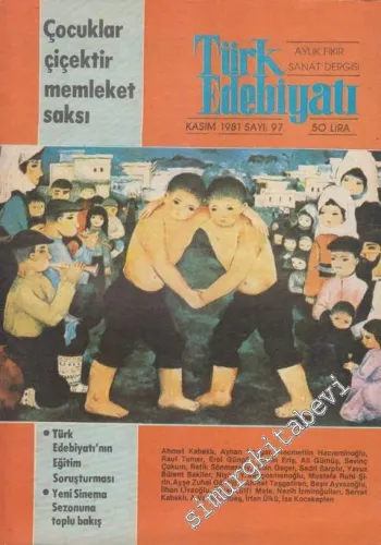Türk Edebiyatı Aylık Fikir ve Sanat Dergisi - Dosya: Yücel Çakmaklı 4. Murat'ı Anlattı - Sayı: 97      Kasım