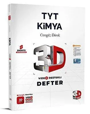 3D TYT Kimya Video Destekli Defter