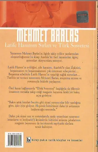 Latife Hanımın Sırları ve Türk Sosyetesi Mehmet Barlas Birey Yayıncılı