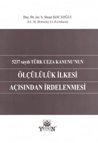 Ölçülülük İlkesi Açısından İrdelenmesi