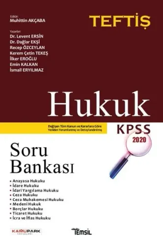 TEFTİŞ Hukuk Tamamı Çözümlü Soru Bankası 2020